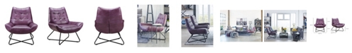 Moe's Home Collection Graduate Lounge Chair Purple